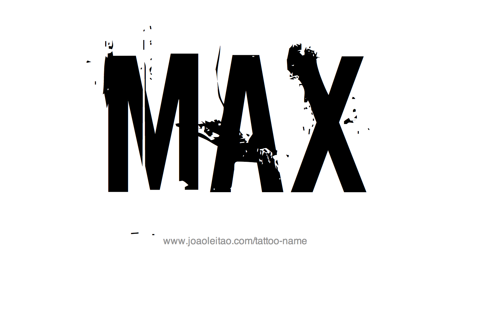 Max надпись